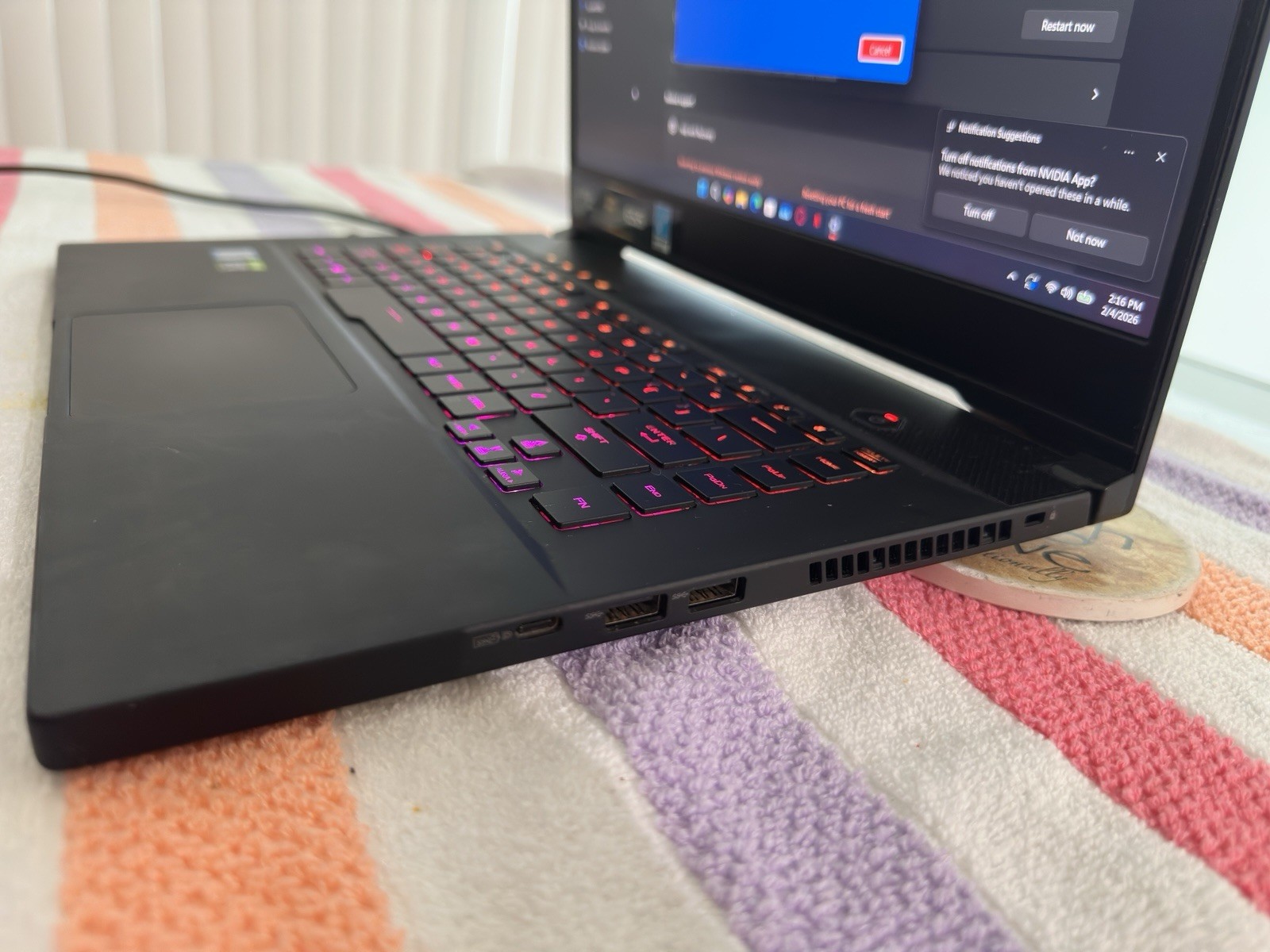 ASUS ROG Zephyrus M15 i7-9750H RTX 2070 Q-Max 8GB DDR4 32GB 1TB SSD 15.6″ FHD