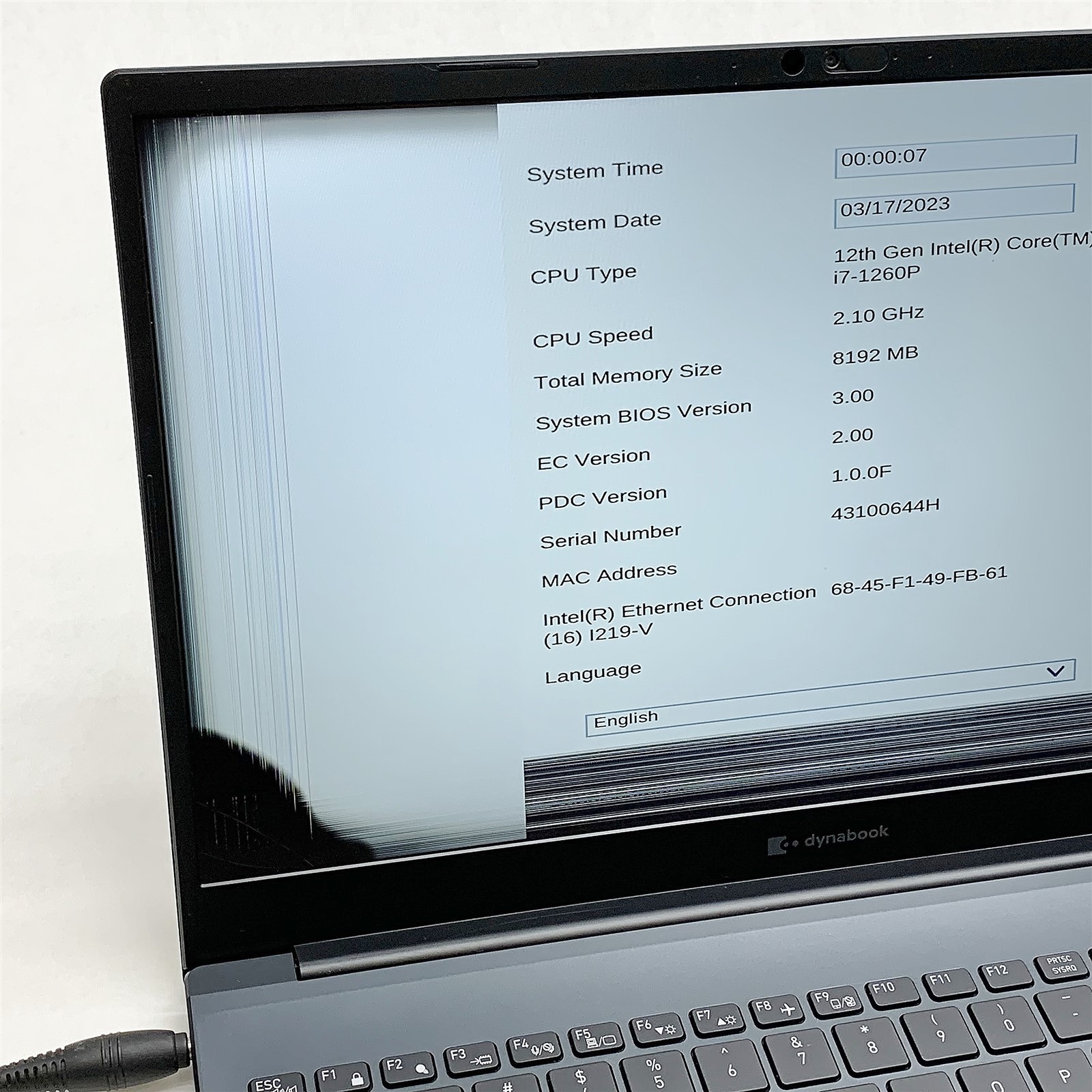 DynaBook Tecra A50-K Laptop Intel Core i7 1260p 2.10GHZ 15.6″ 8GB NO HDD Parts