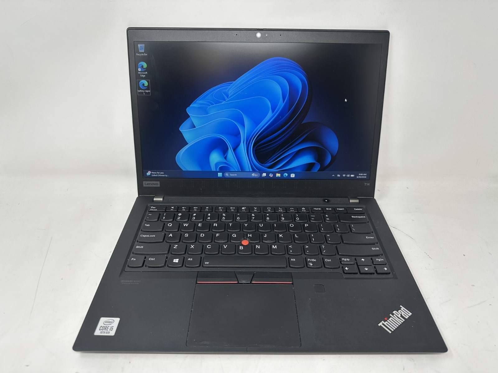 Lenovo ThinkPad T14 Intel I5-10210U @ 1.7GHz 256GB SSD 8GB RAM WIN 11 PRO