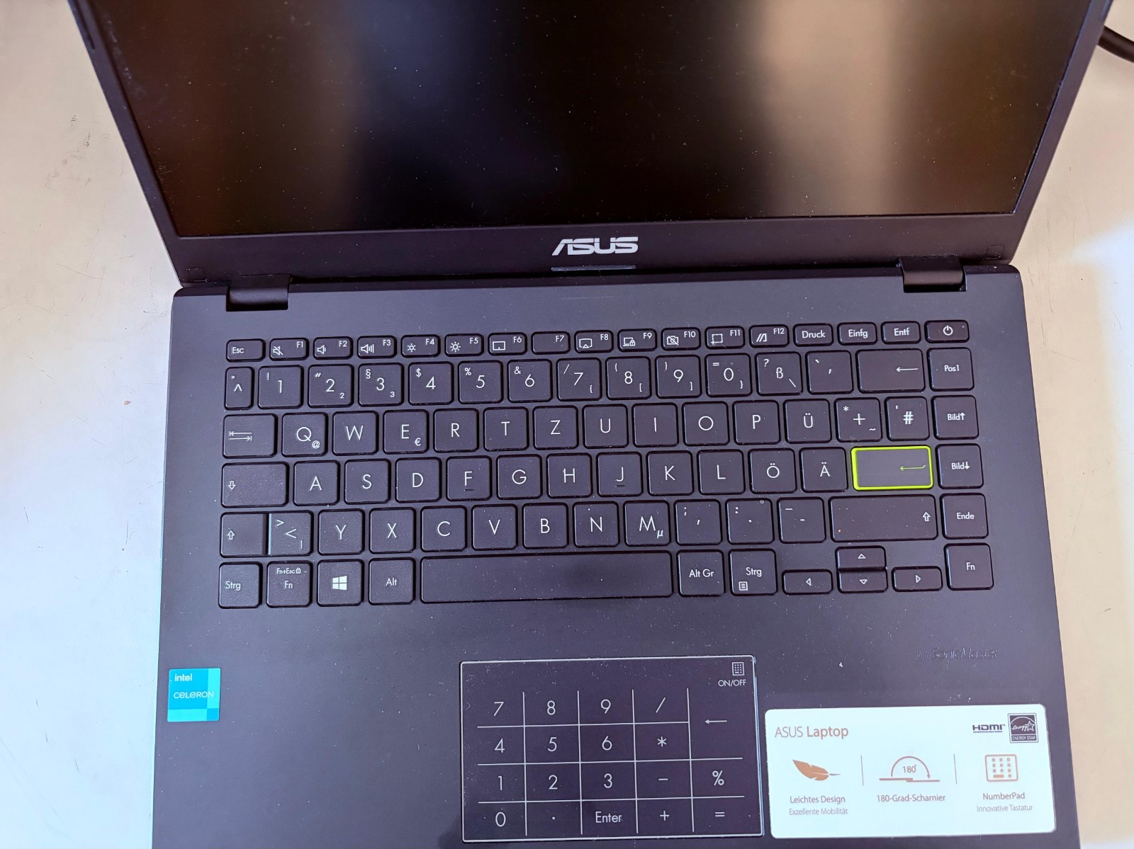 ASUS VivoBook 14″ E410KA Win 11 4GB RAM 128GB eMMC Intel Celeron N4500