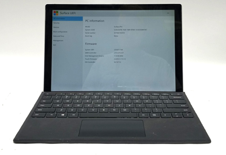 Microsoft Surface Pro Tablet i5-7300U@2.60GH 8GB RAM 256GB NVMe WIN11Pro TH008*!