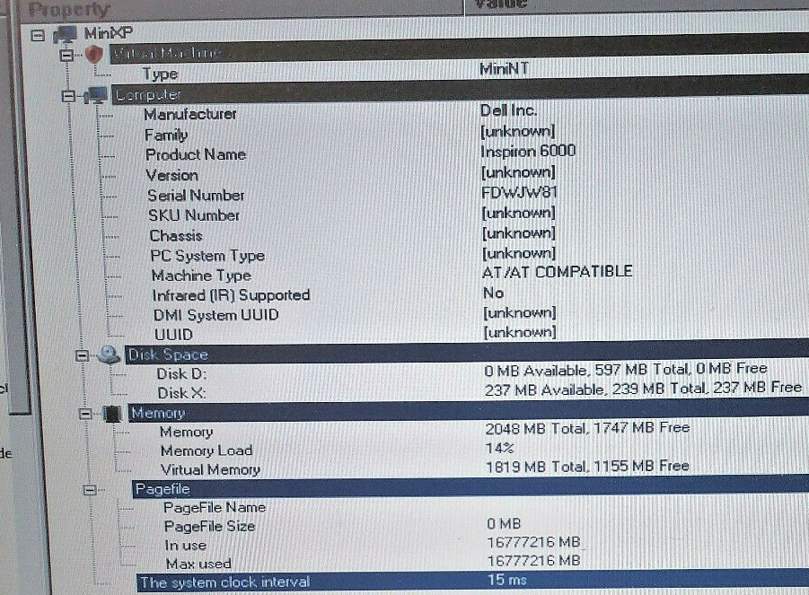 Dell Inspiron 6000 1.6GHz 2GB 0GB Posts to Live Environment