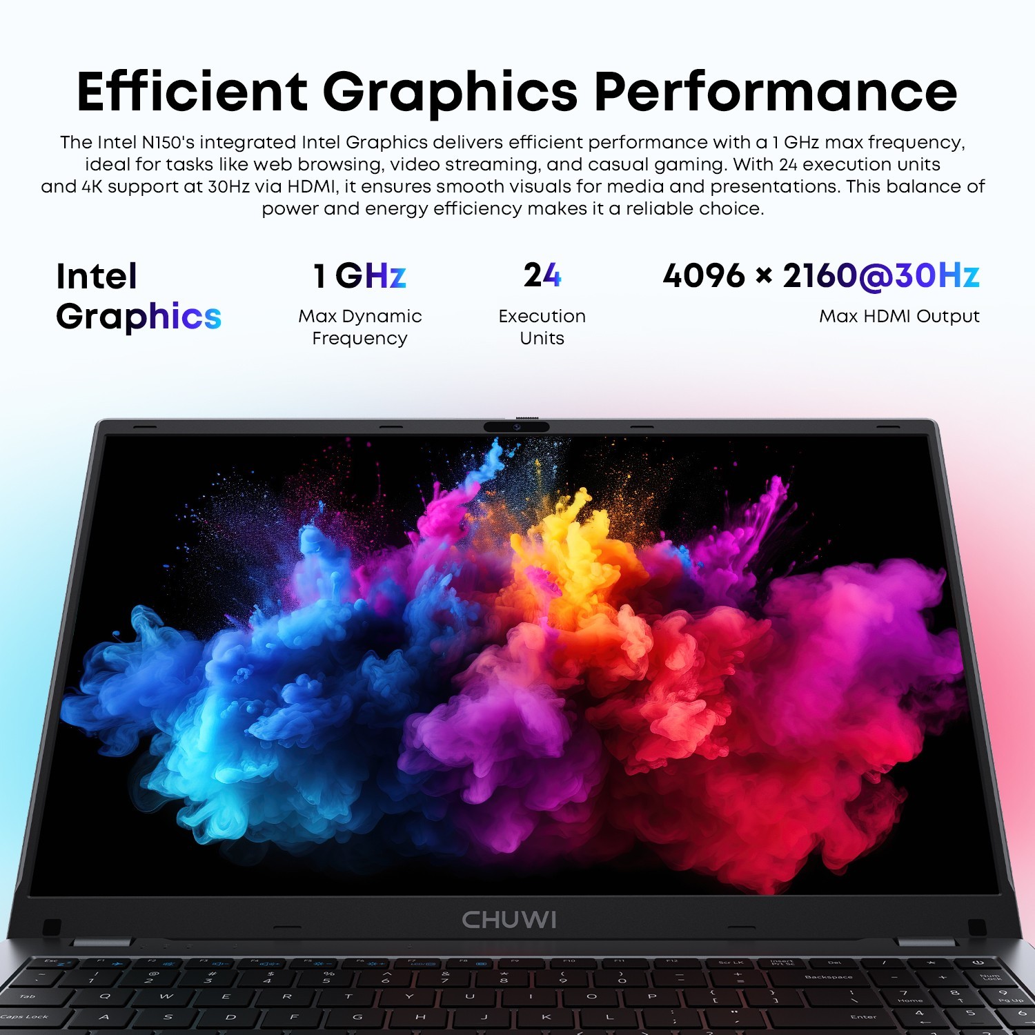CHUWI GemiBook XPro 14.1″ Windows 11 Laptop, Intel N100, 8/16GB RAM, 256/512 SSD