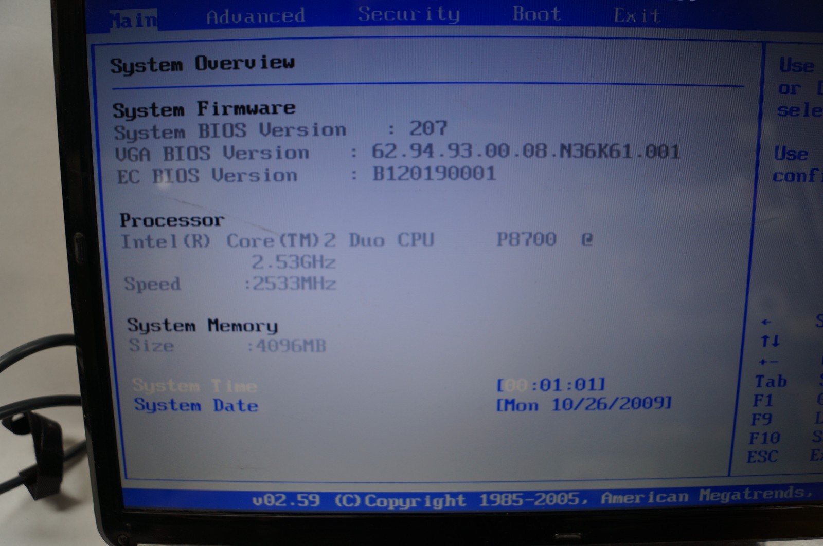 ASUS K61IC 16″ Notebook Altec 4GB Mem 2.53GHz Win7 Intel Core 2 WORKING PoR B153