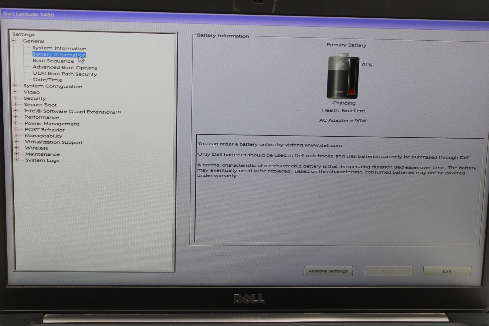 Dell Latitude 7480 i5-7300U @ 2.6 GHz 8GB RAM 256GB SSD No OS
