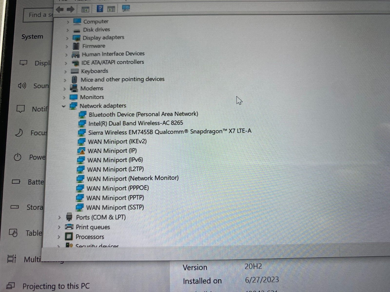 PANASONIC TOUGHPAD FZ-G1 MK5 I5 2.6GHZ 8GB, 256GB SSD 4G LTE/TOUCH SCREEN/win11