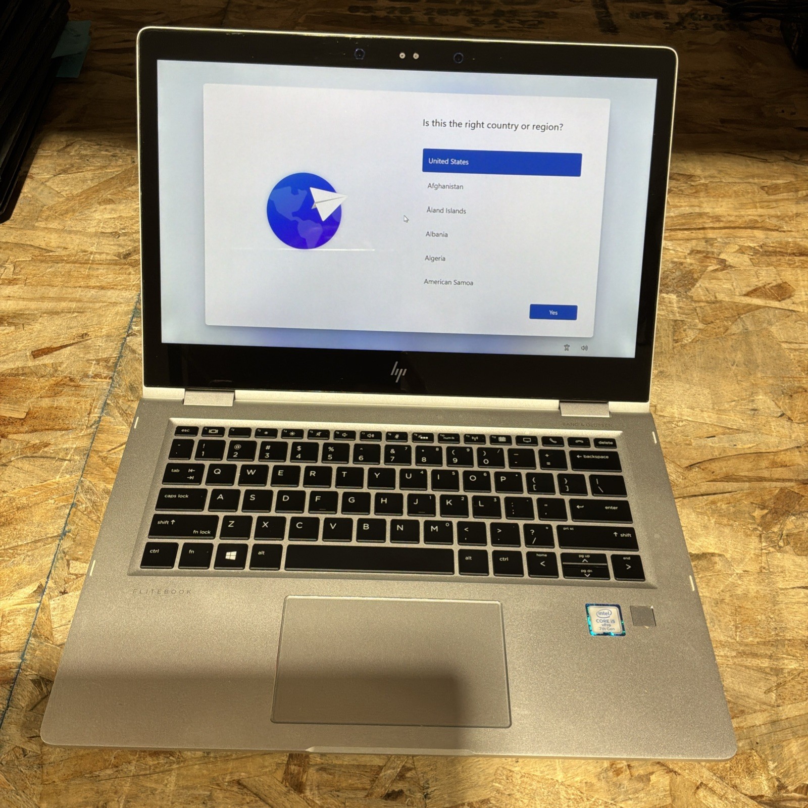 HP EliteBook X360 1030 G2 Intel i5-7300U 8GB RAM 256GB SSD Win 11 Pro Touch C484