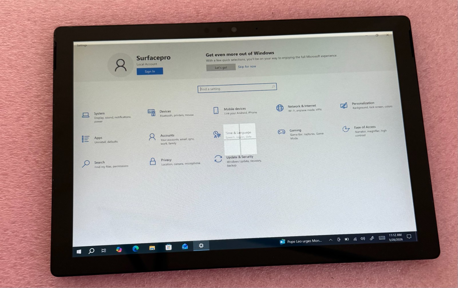 Microsoft Surface Pro 6 12.3″i7-8650U 16GB RAM 512GB SSD Wins10-Blk*Read Ad#3M03
