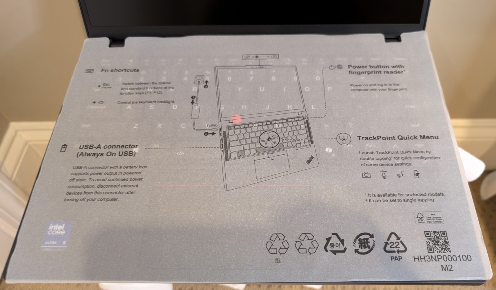 Lenovo ThinkPad T14 Gen 6, 14″ 512GB SSD Intel Core Ultra 5 235U vPro