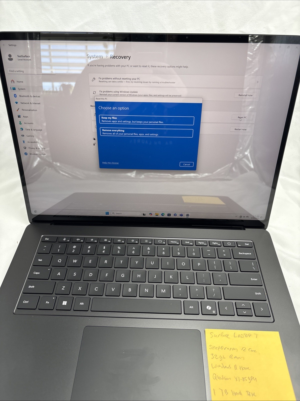 Microsoft Surface Laptop 7 Copilot+ 15″ Touch Snapdragon X Elite 32GB 1TB