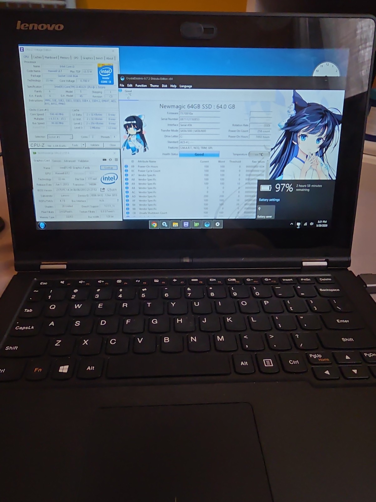 Lenovo Yoga 2 11 20428 Intel i3 4th Gen 4GB RAM 64GB SSD