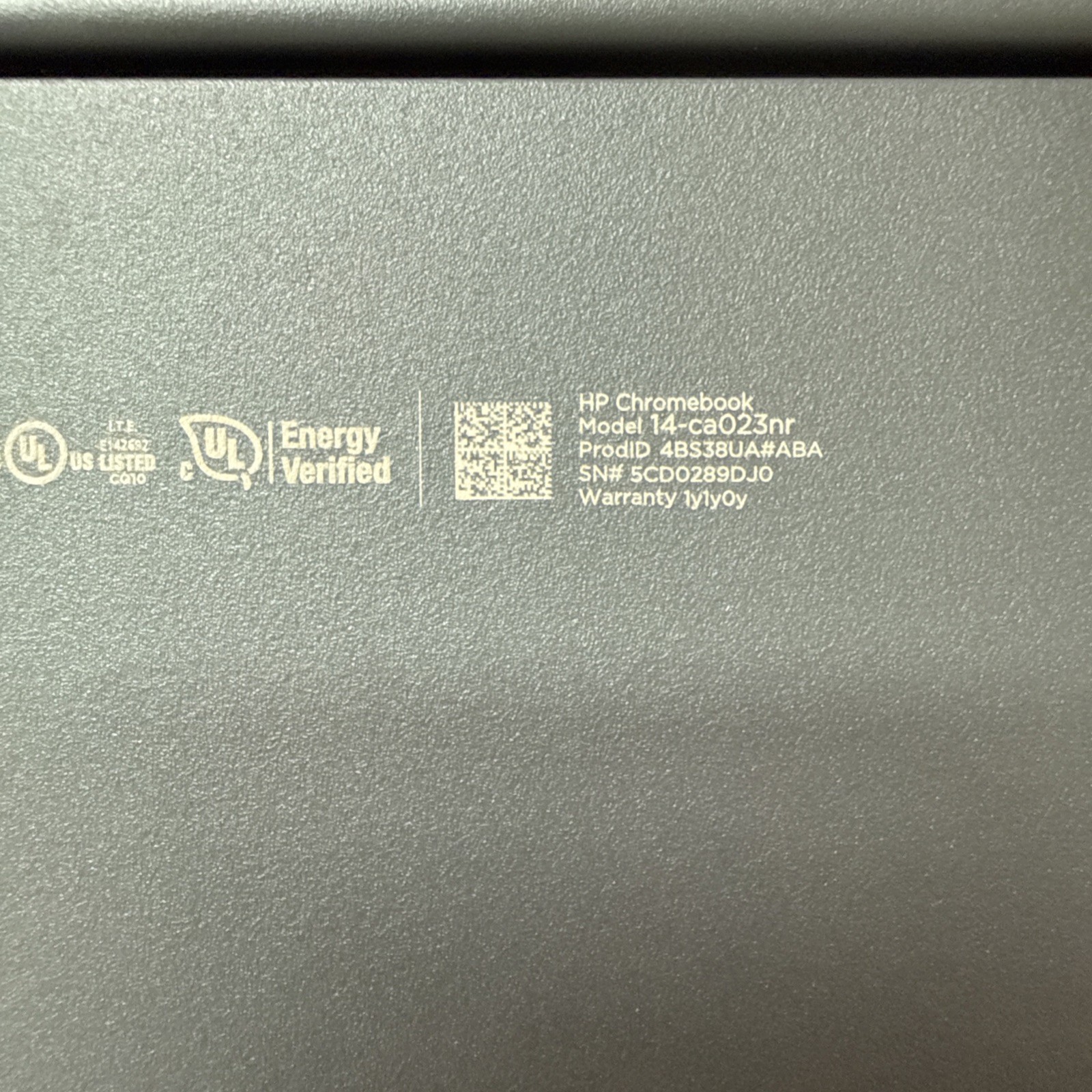HP 14-ca023nr 14 inch (32GB, Intel Celeron, 1.10 GHz, 4GB) Chromebook – 4BS38UA