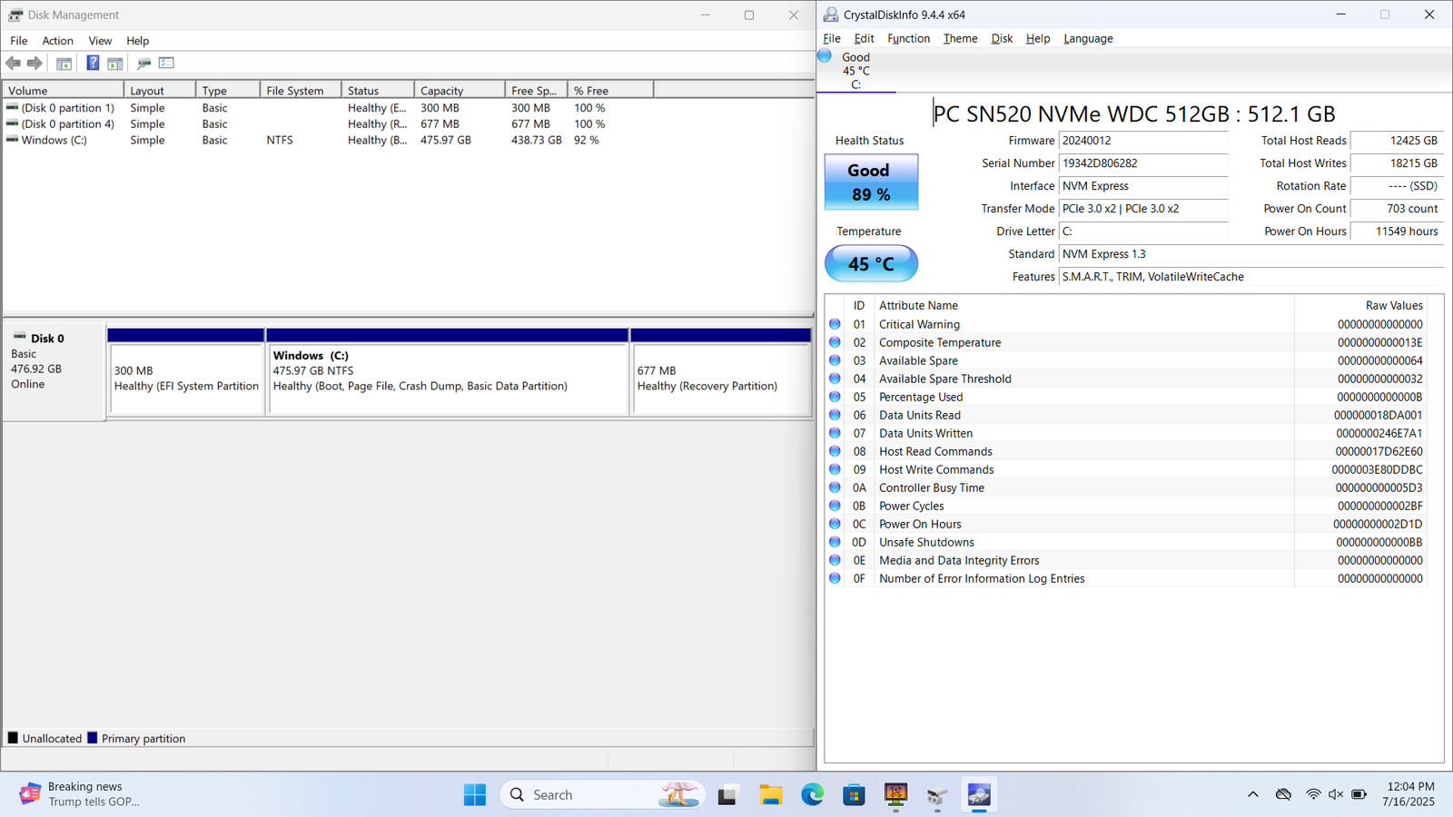 DELL Inspiron 15 5582 2-in-1 15″ FHD Touch I7-8565U 512GB SSD 16GB W11P *READ*