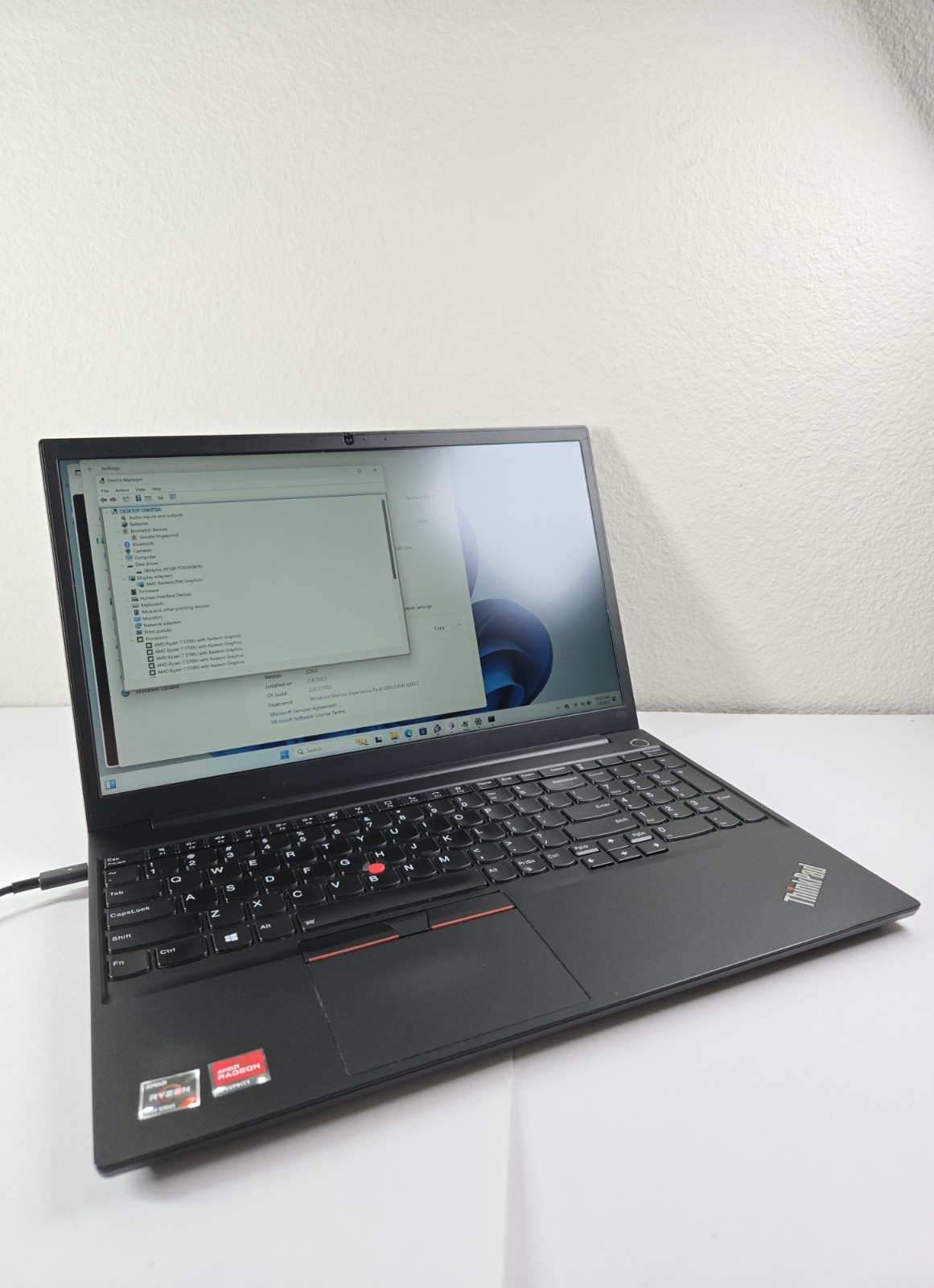 LENOVO ThinkPad E15 Gen3 AMD Ryzen 7 5700U 16GB 1TB SSD Win11Pro
