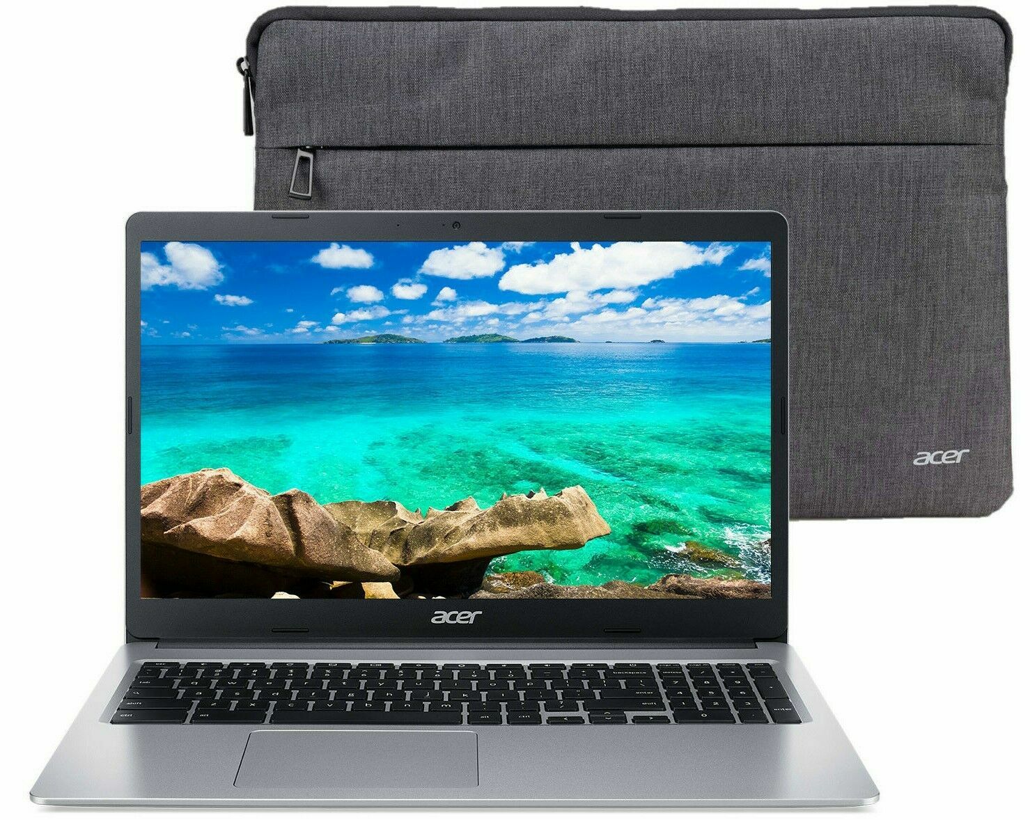 NEW Acer Chromebook 15.6″ HD Intel N4000 4GB RAM 32GB eMMC + Sleeve CHROME OS