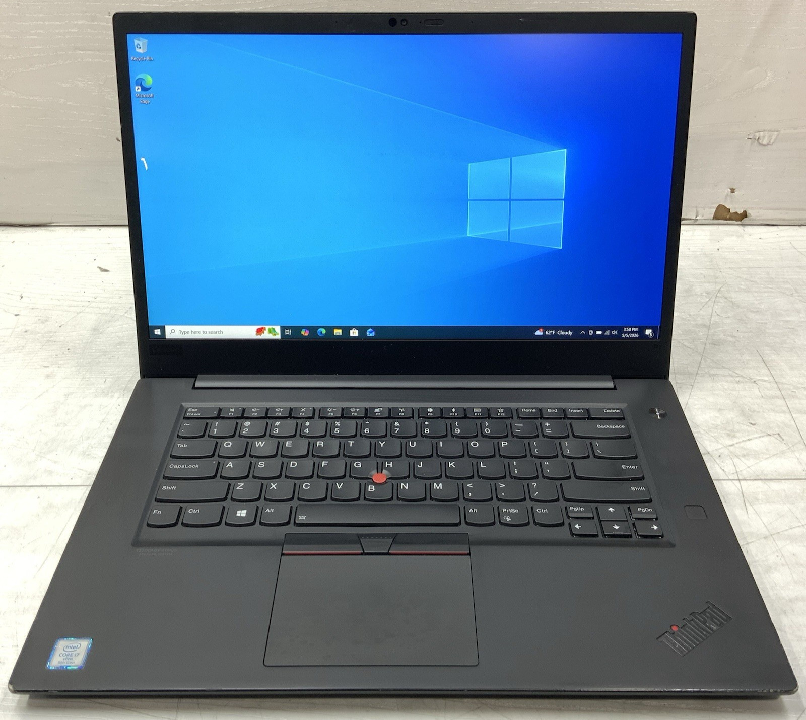 Lenovo ThinkPad P1 Gen 2 Intel Core i7-9850H 16GB DDR4 512GB Quadro T1000 W10P
