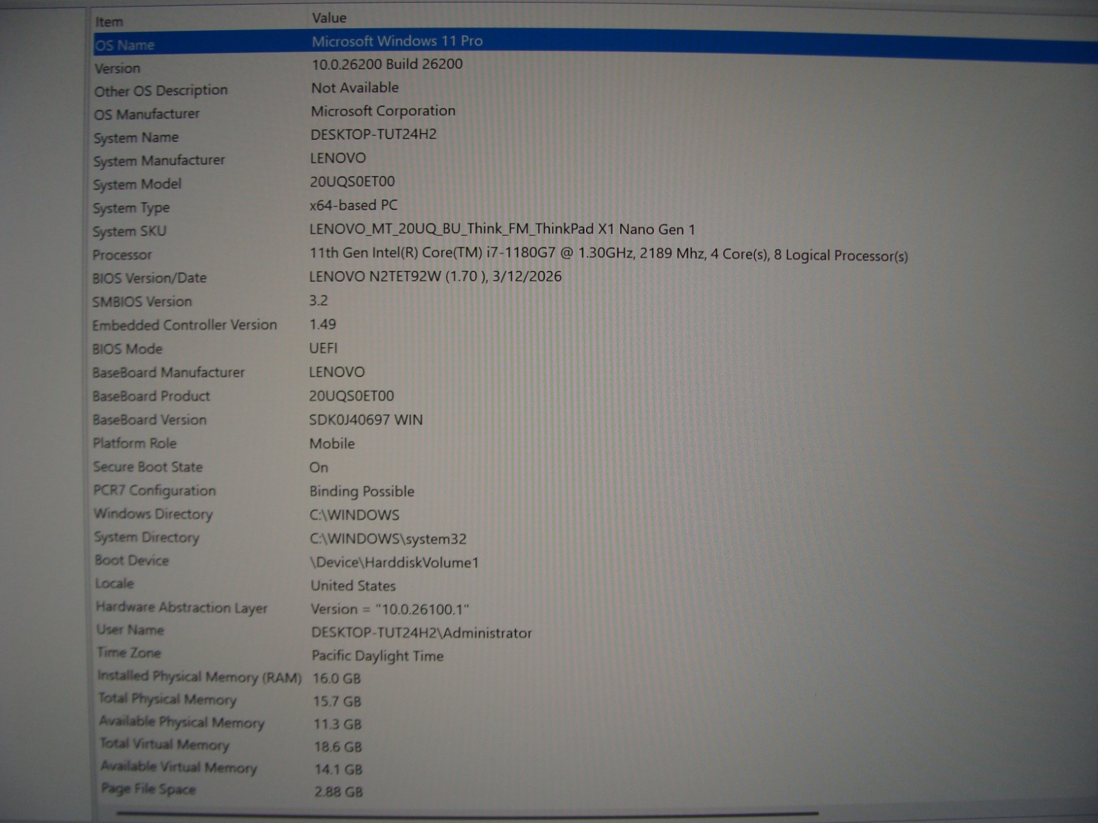 Lenovo ThinkPad X1 Nano Gen 1 13″ 2K TOUCH i7-1180G7 1.3GHz 16GB 512GB W11P +PA