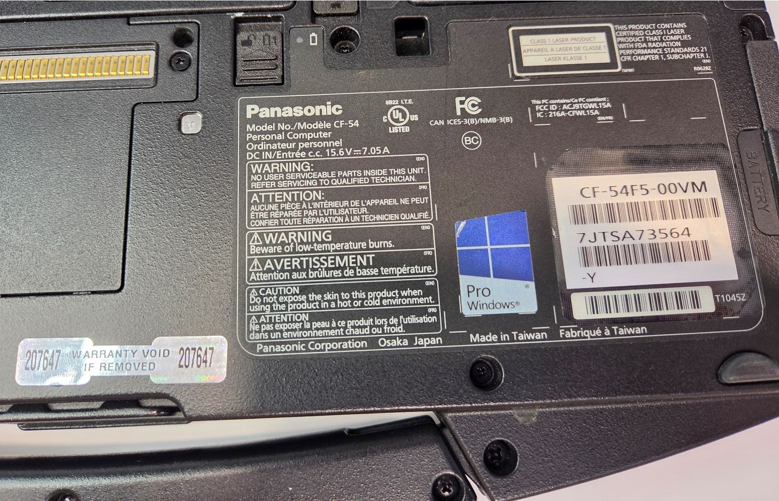 RED Touch Toughbook CF-54 MK2 2.4GHz i5 16GB 250GB LTE GPS DVD NEW BAT – 207647