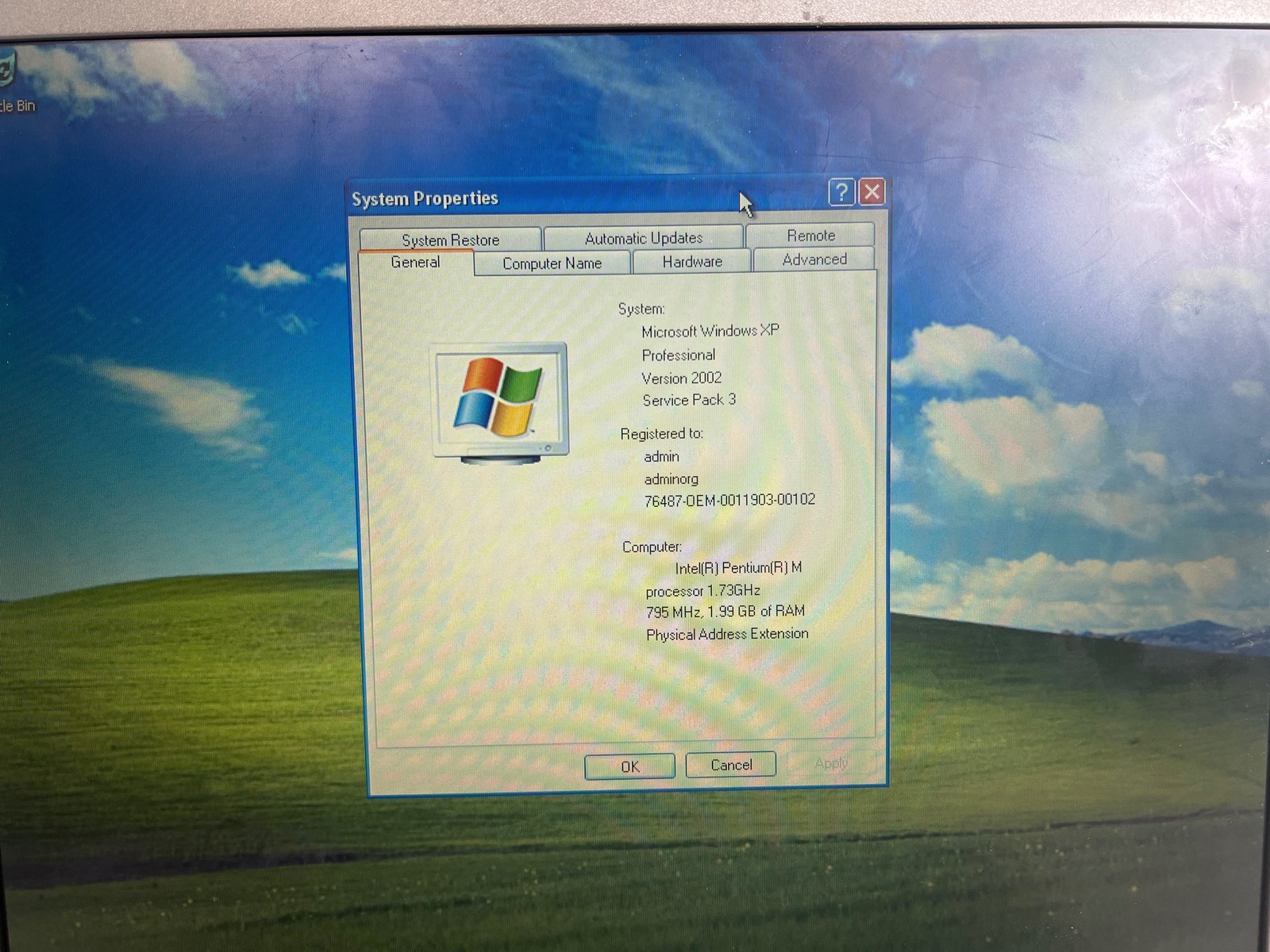 Dell Latitude D610 Pentium M 1.73GHz 2GB 14.1″ No Charger