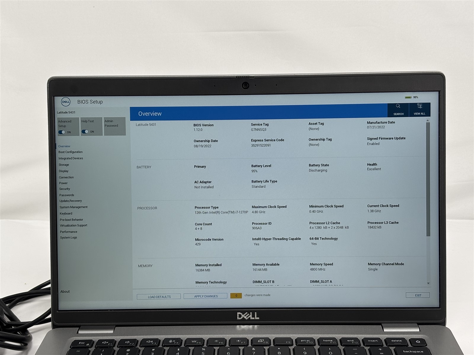 Dell Latitude 5431 14″ i7-1270P 16GB 256GB SSD FHD Backlit KB