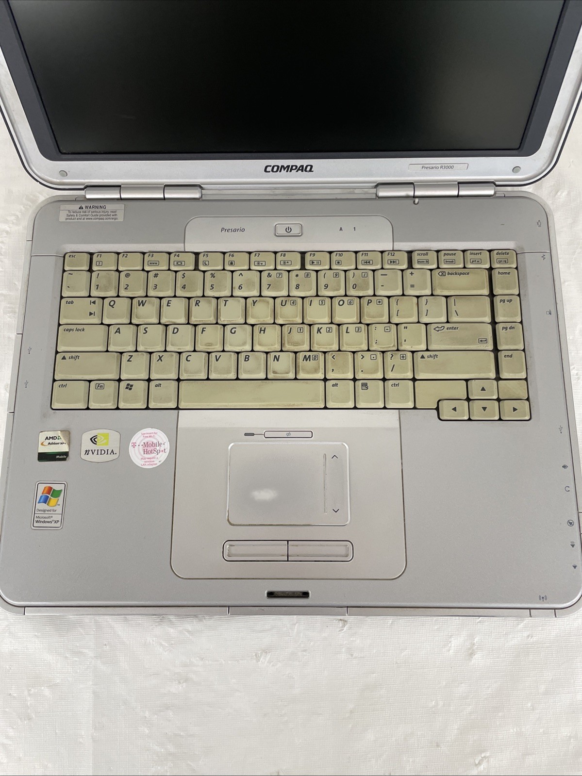 Compaq Presario R3200 Athlon 64 15″ 512MB RAM – BOOTS BIOS – No HDD | BB