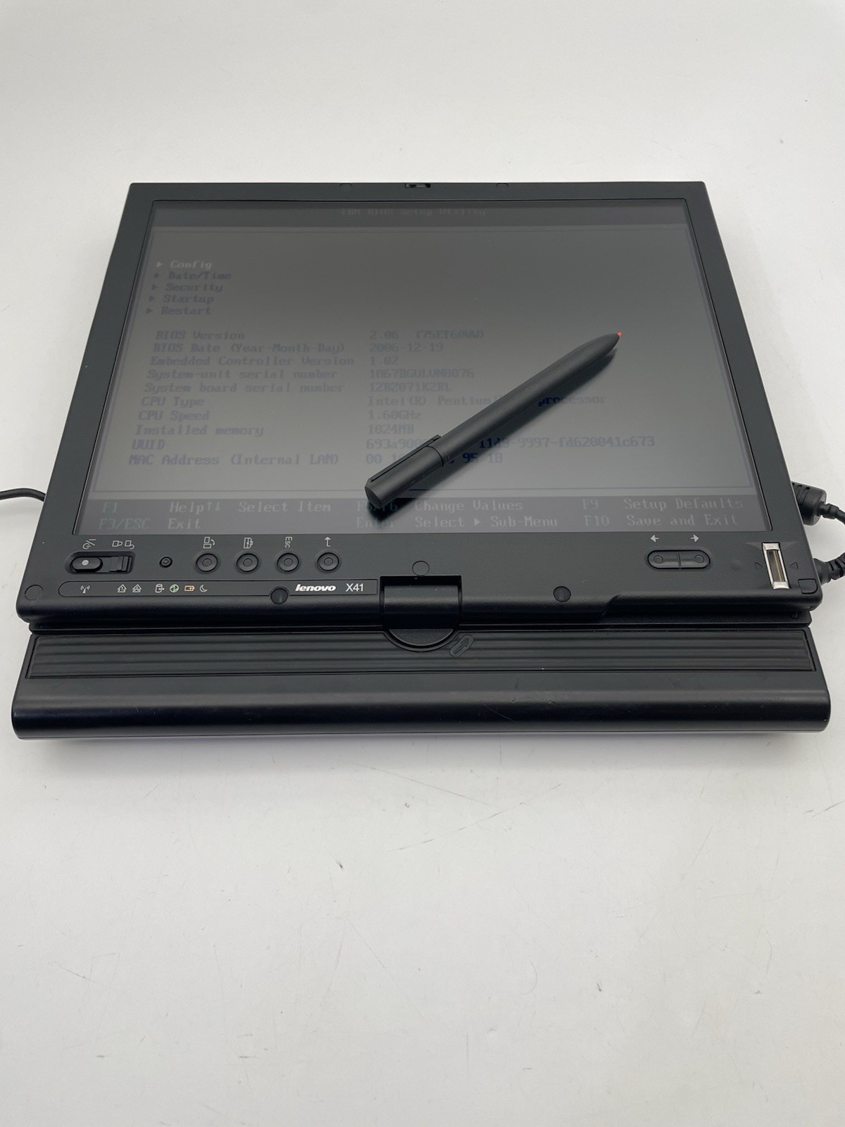 🔥 Vintage IBM Thinkpad X41 1867-BGU Tablet Laptop Intel Pentium CPU 60GB HDD