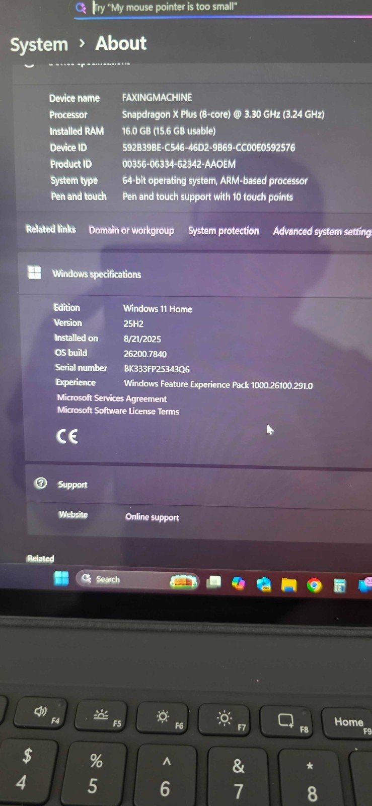 Microsoft – Surface Pro 11th – Snapdragon X Plus 8 Core – 16GB RAM – 256GB UFS
