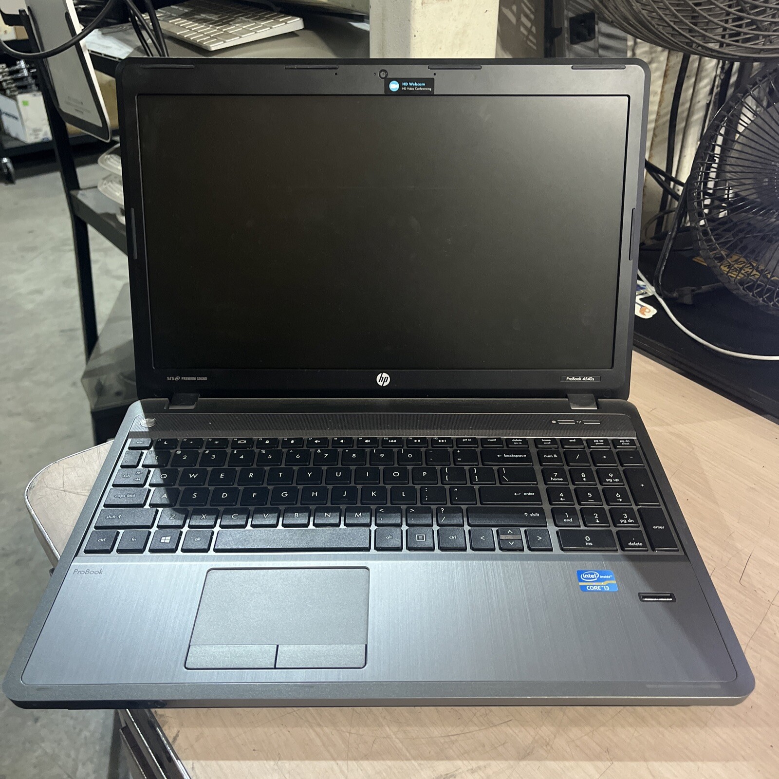 HP PROBOOK 4540S INTEL CORE I3-3110M 2.40GHZ 4GB RAM NO HD ,,