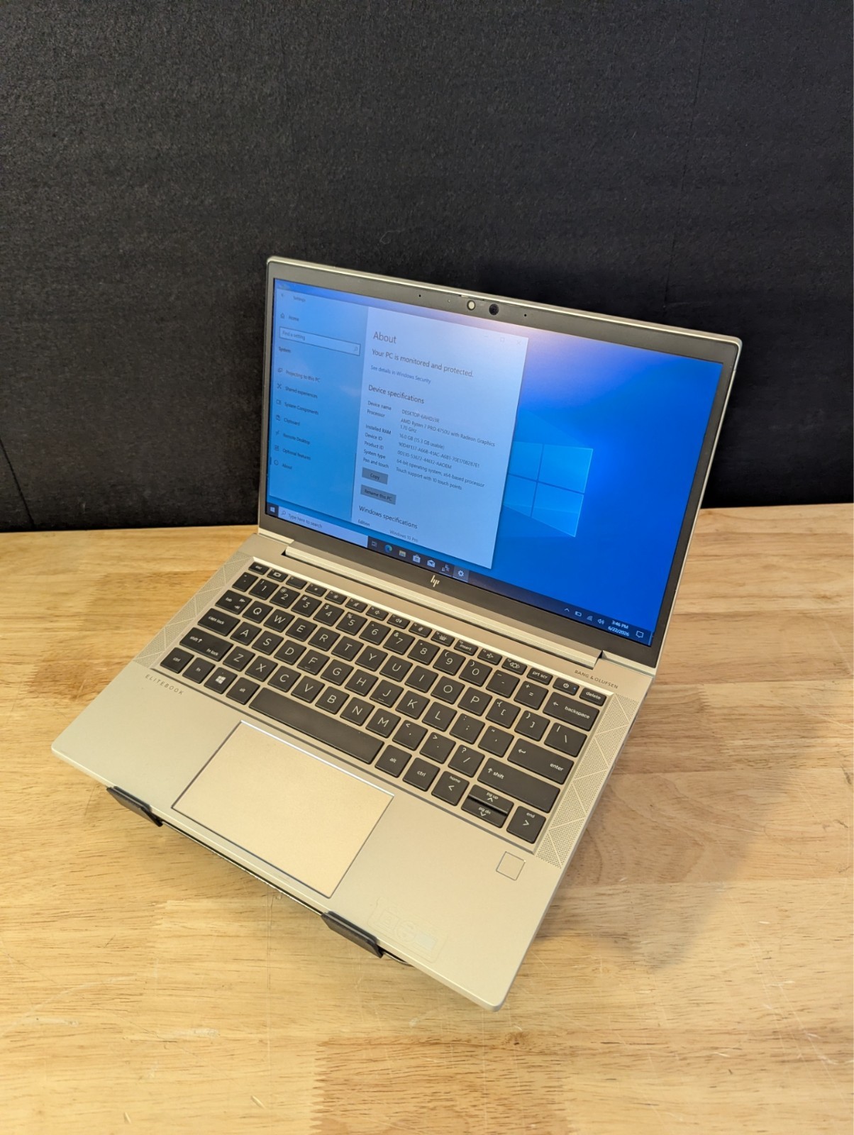 HP ELITEBOOK 835 G7 NOTEBOOK PC | RYZEN 7 PRO 4750U | 512Gb | 16GB | Radeon