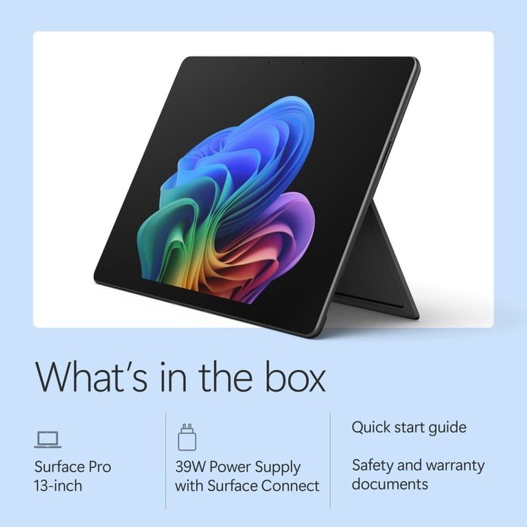 Microsoft Surface Pro 13″ Touchscreen Snapdragon X2 Plus 16GB RAM 512GB Black