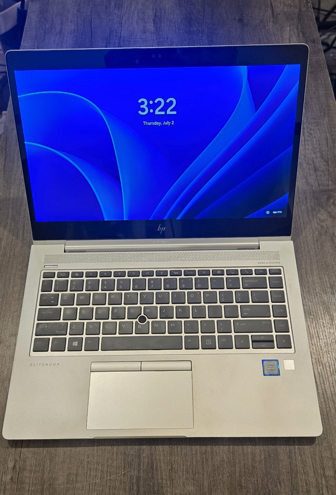 HP Elitebook 840G5 I5-8350U 256GB NvME SSD 16GB DDR4 Win11Pro (NO AC)