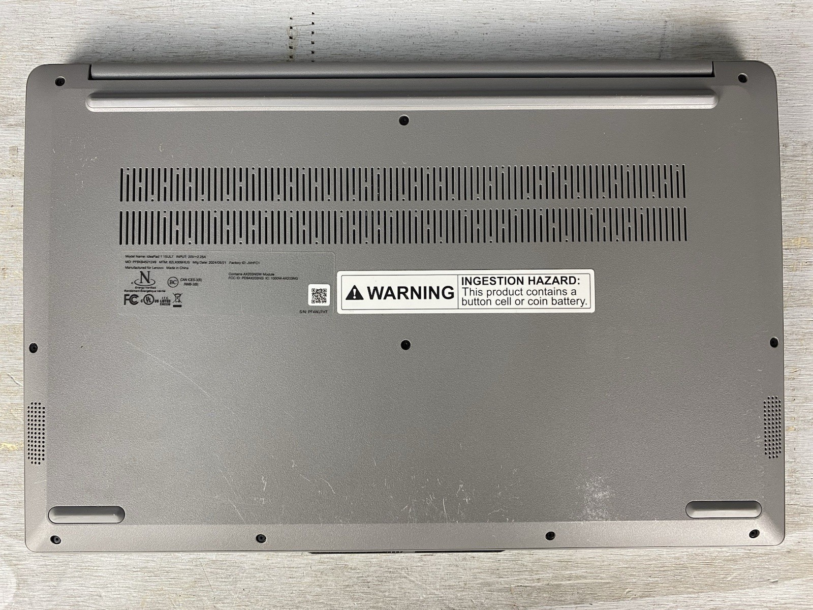 Lot of 3 Defective (AS-IS) Laptops/Lenovo 15IJL7/Acer N16Q15/HP 15-f305dx