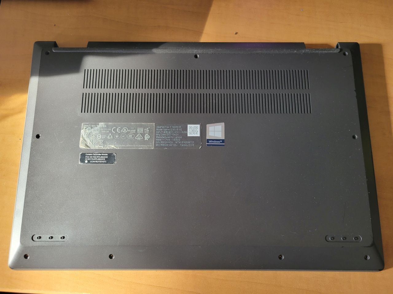 Lenovo IdeaPad Flex 5 14ARE05 81X2 Ryzen 7 16GB Backlit Kb *INCOMPLETE*
