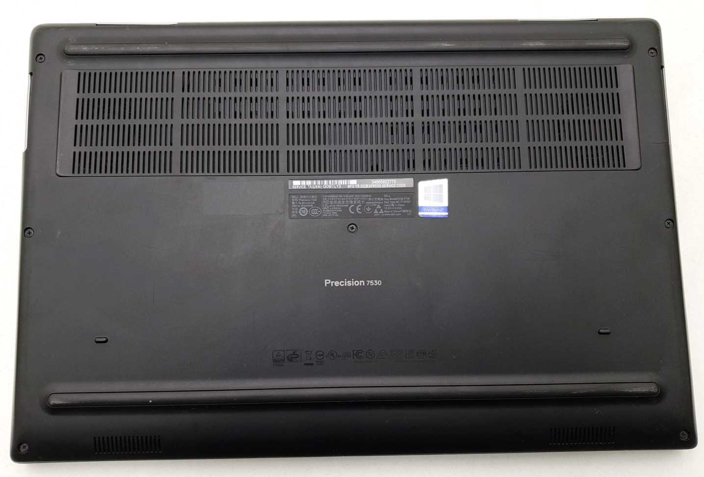 Dell Precision 7530 Laptop PC i7-8th 16GB Ram 512GB SSD 15.6in Win 11 Pro