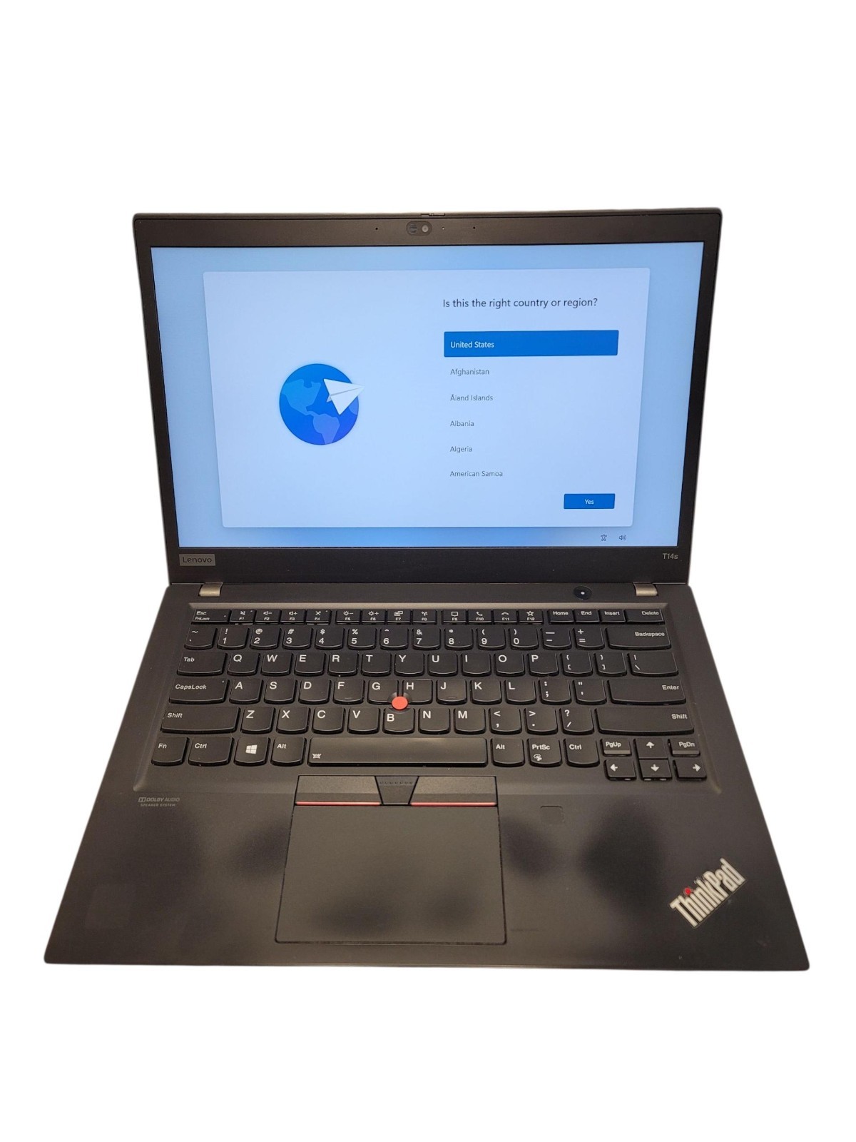 Lenovo ThinkPad T14s Gen 1 14″ Touch i7-10610U 32GB RAM 512GB SSD Win 11 No AC