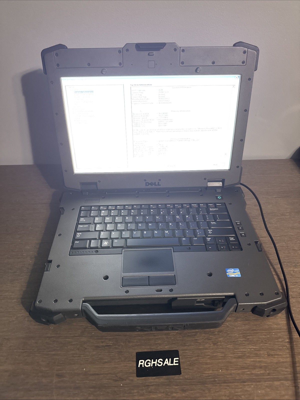 Dell Latitude E6420 XFR RUGGED Core i7-2640M 16GB RAM NO HDD NO BATTERY READ