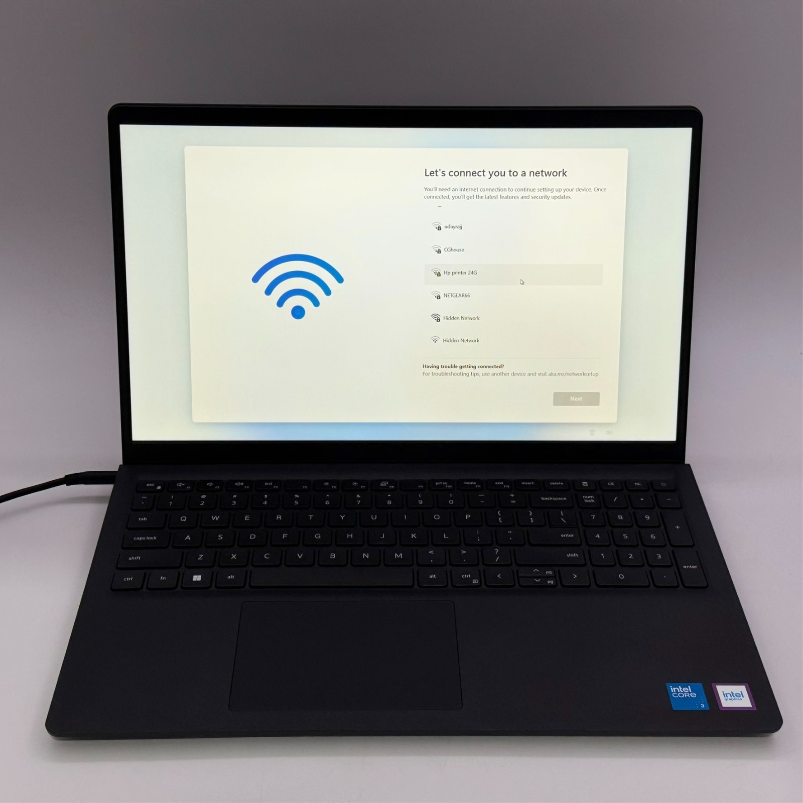 Dell 15 Laptop Intel Core 3 100U 512GB SSD 8GB RAM FHD 120Hz Carbon Black *READ*