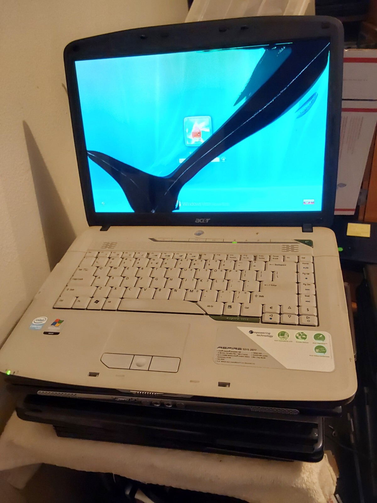 Vintage Acer Aspire 5315-2077 Laptop Intel Celeron 540 2GB