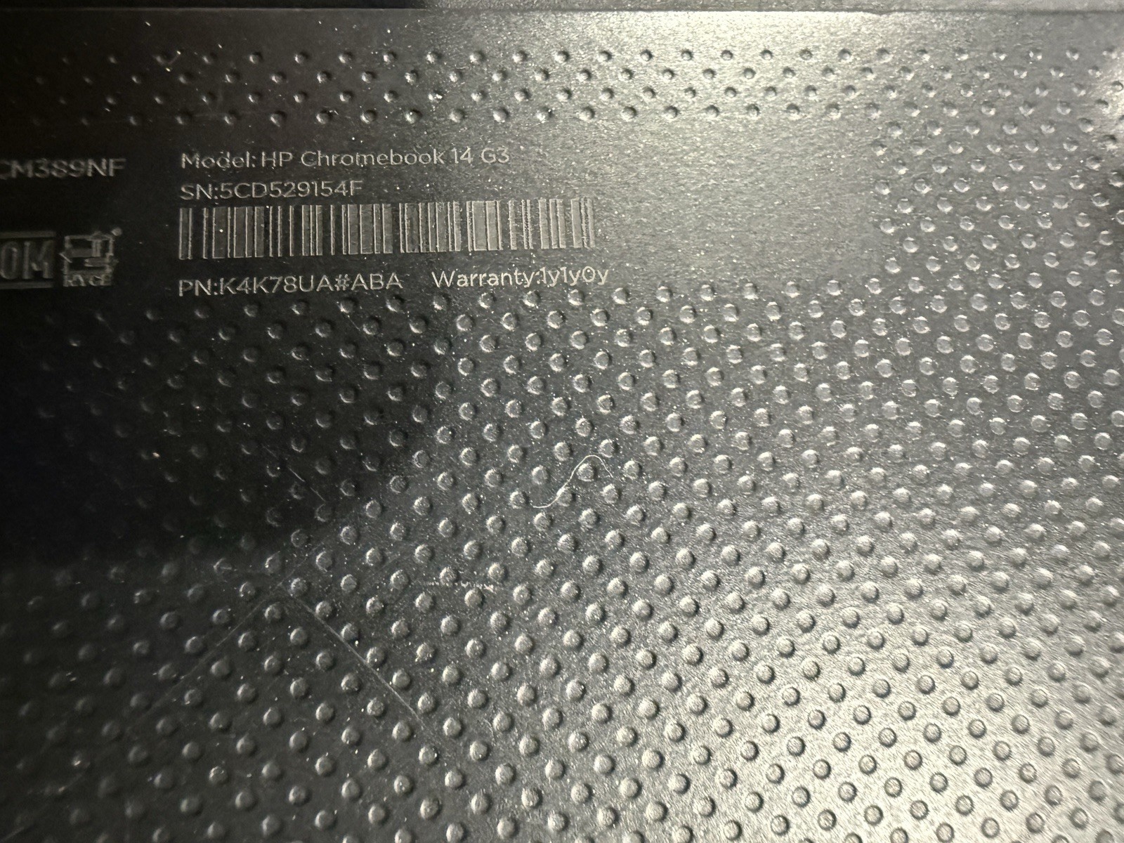 HP Chromebook 14 G3 Works. Cracked Screen