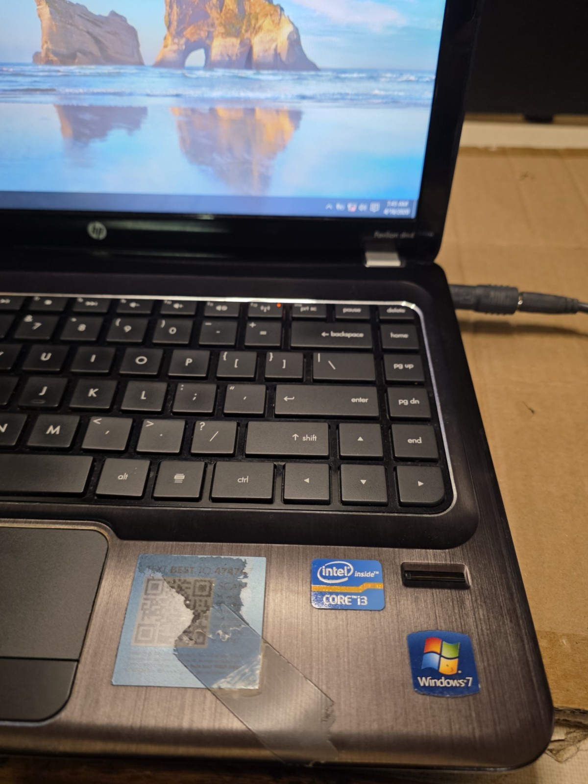HP Pavillion DM4 Windows 10 Intel Core i3 4GB RAM 74GB HD No Battery/Cord No WIF