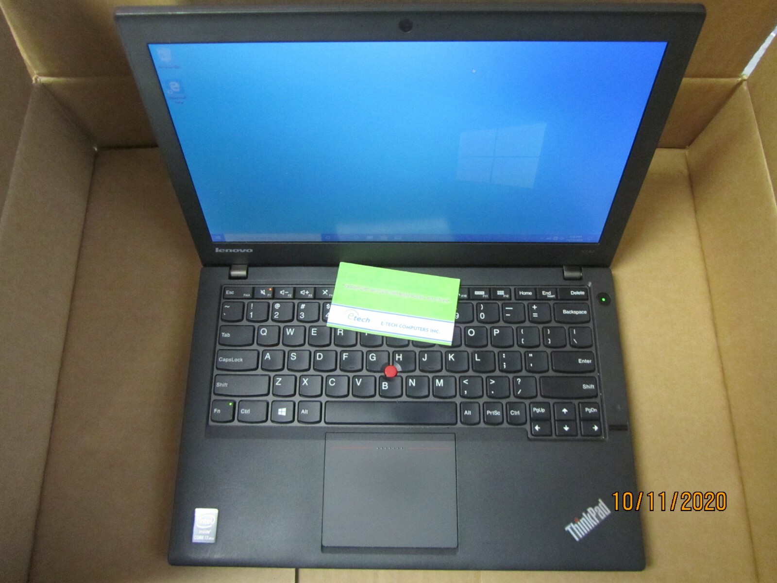 20AMS32T07 ThinkPad x240 i7-4600U 8GB 500GB HD 12.5″ HD 1366×768 Win10 Pro64