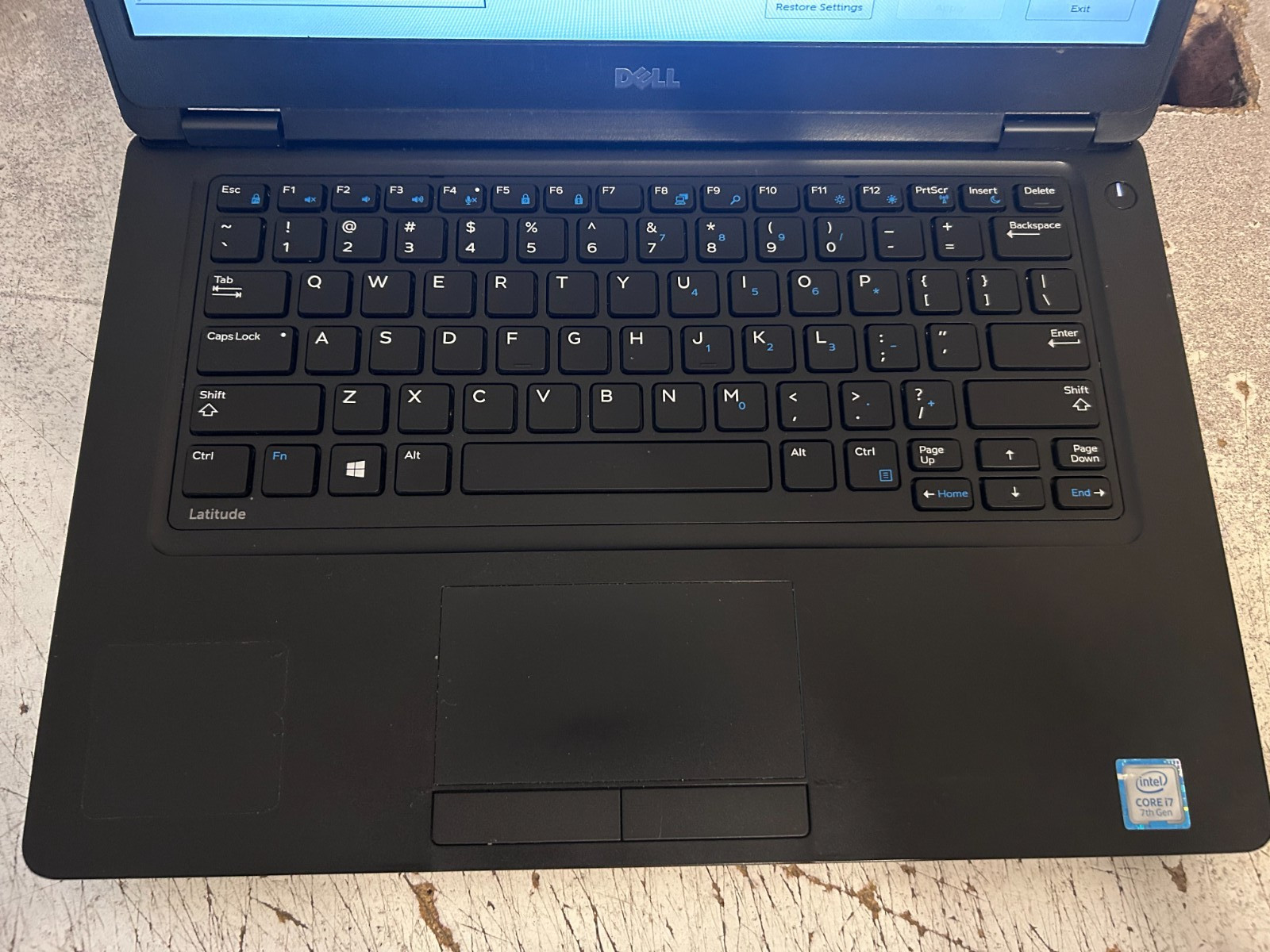 Dell Latitude 5480 i7 CPU 14″ Display No RAM No HD No AC No Wi-Fi Screen Damage