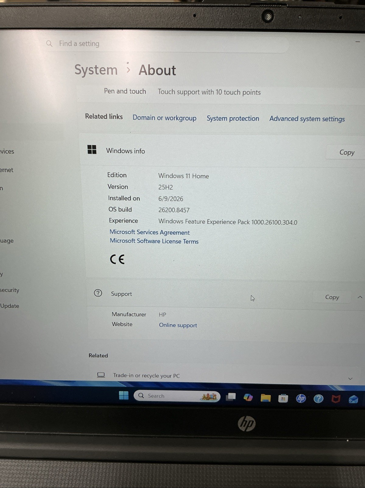 HP 15-fc0204nr 15.6″ Touchscreen Notebook Ryzen 7 5825U – 16GB 512GB Win 11 Home