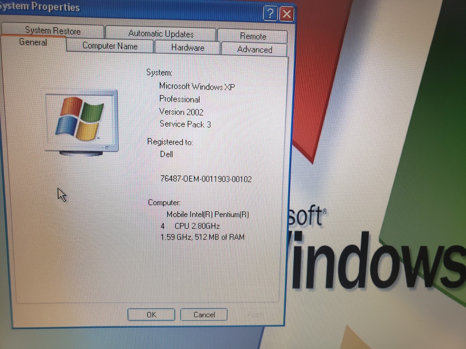 Vintage Dell Inspiron 1150 Intel Pentium 4 512MB 30GB Windows XP Laptop 15″