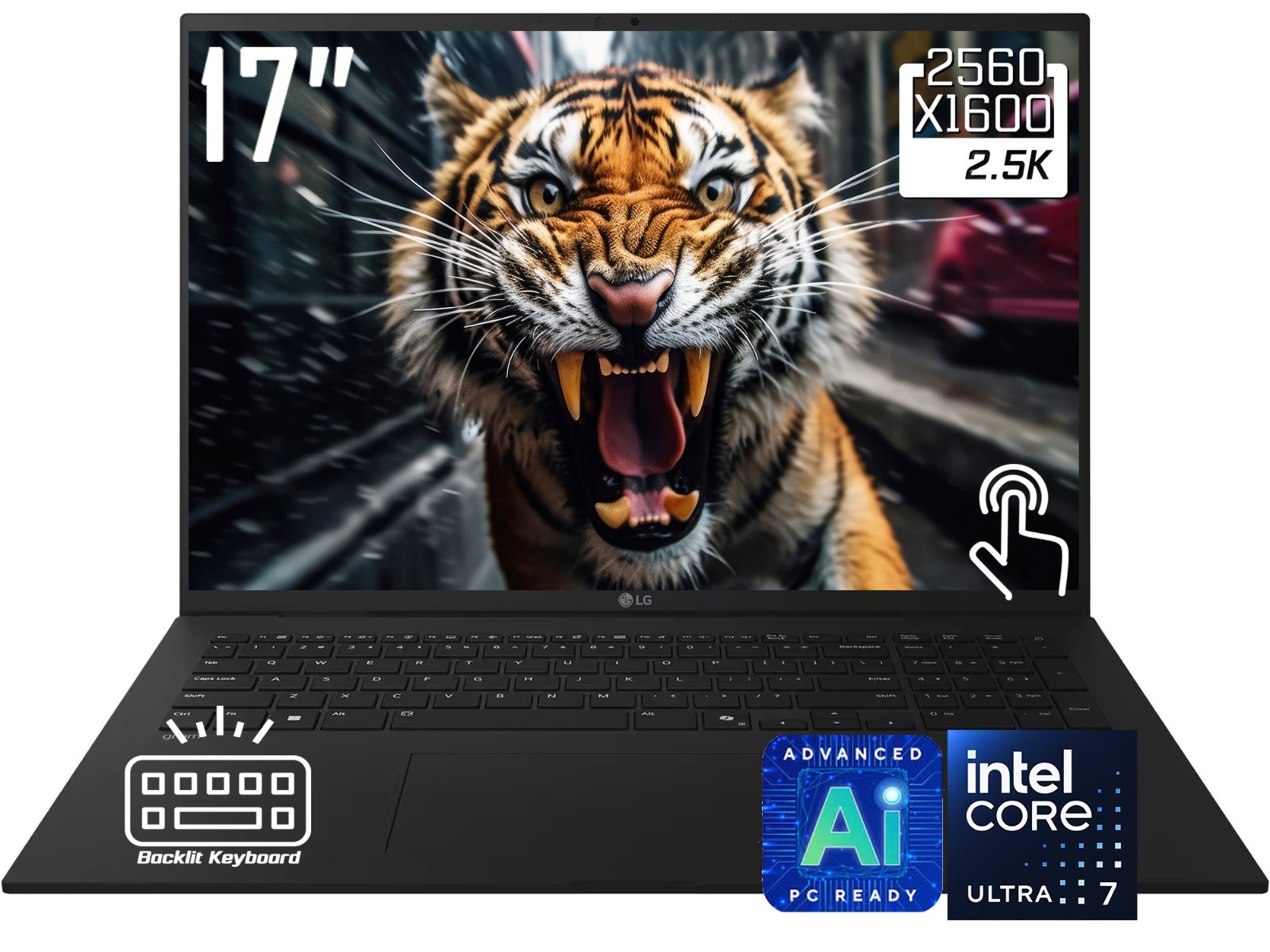 LG Gram 17″ WQXGA Touchscreen Laptop Intel Core Ultra 7 258V 32GB DDR5 2TB SSD