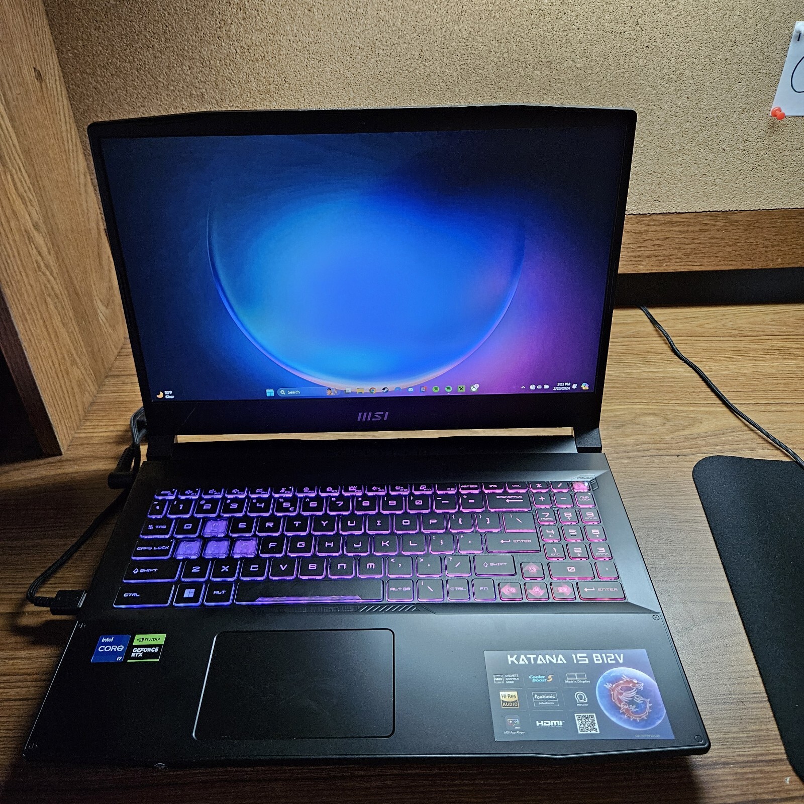 MSI Katana 15 B12VGK-439US 15.6” (1TB SSD Intel Core i7-12650H 4.7GHz 32GB RAM)