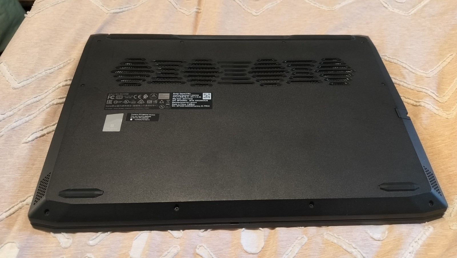 Lenovo IdeadPad Gaming 3 – 15ACH6 – Nvidia RTX 3050 Ti