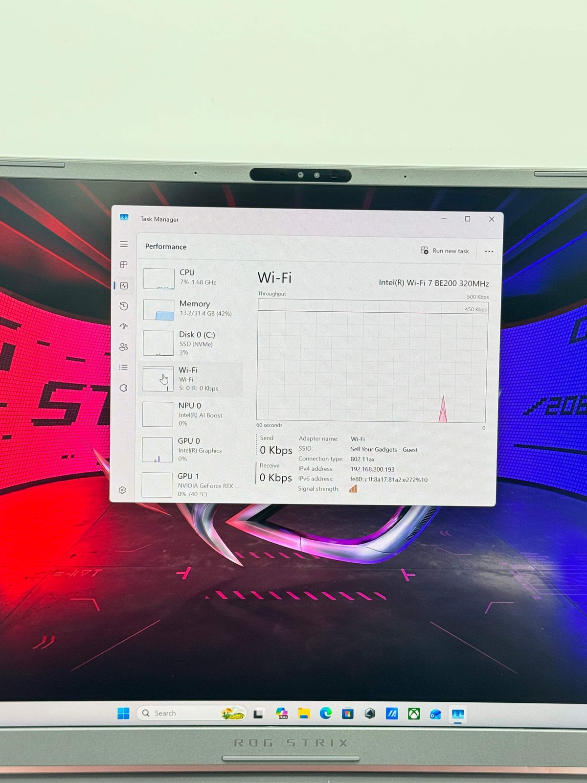ASUS ROG Strix G16 Gaming Laptop i9 Ultra 275HX RTX 5070 32GB RAM 1TB NVMe