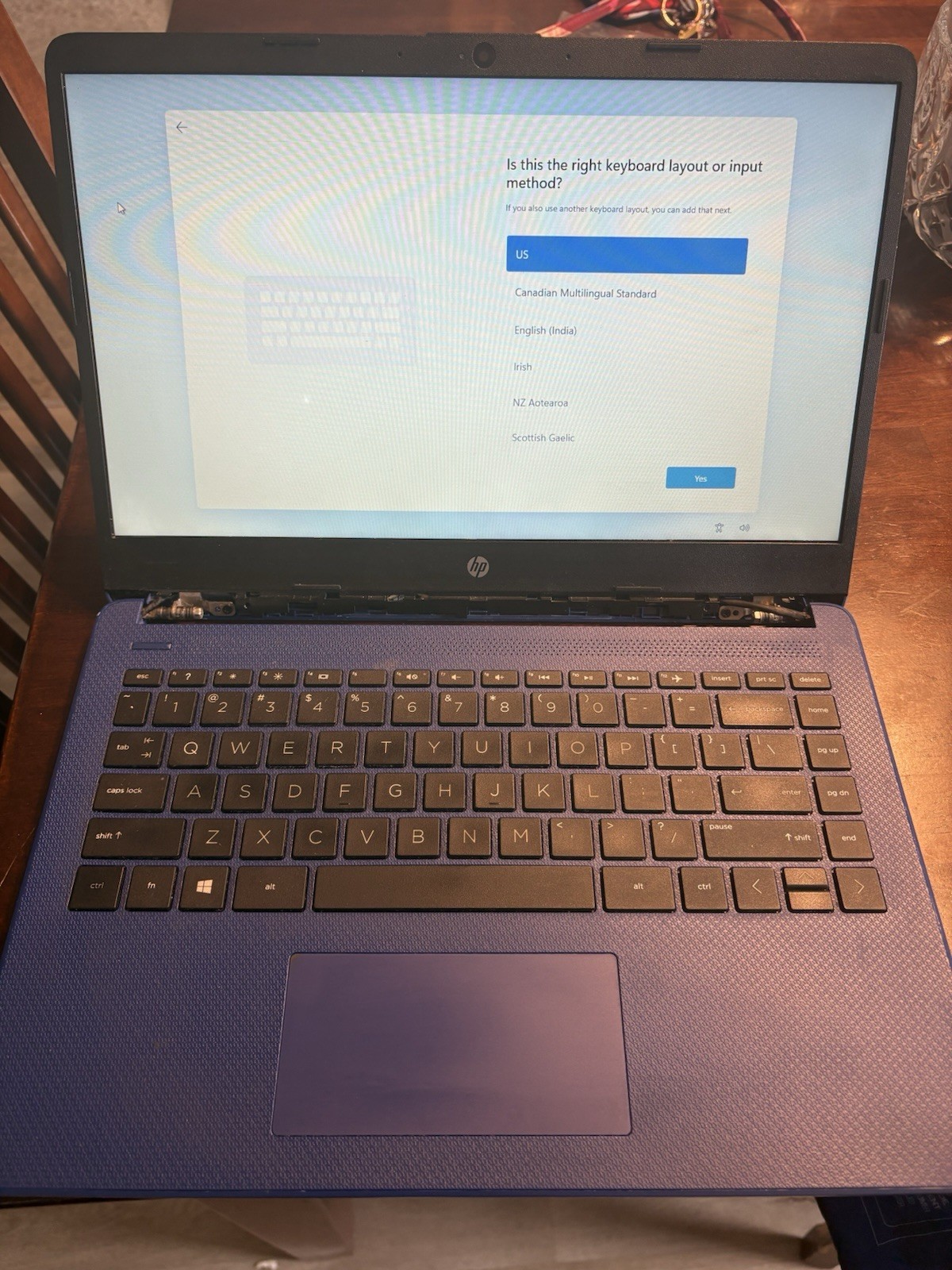 HP Laptop Blue Windows 11 Intel UHD Graphics 600