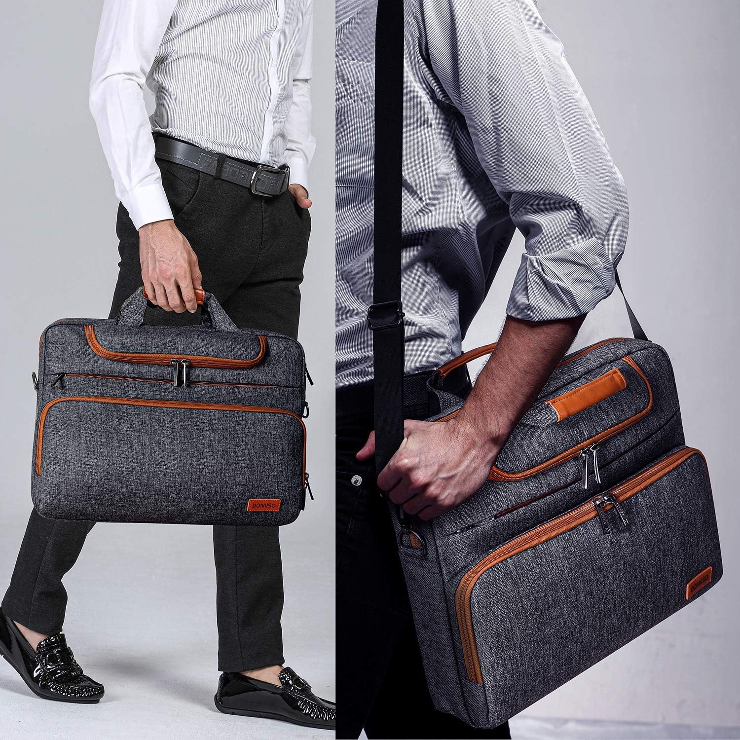 14 Inch Laptop Bag, Waterproof Business Briefcase for Macbook Pro Air/Lenovo Ide